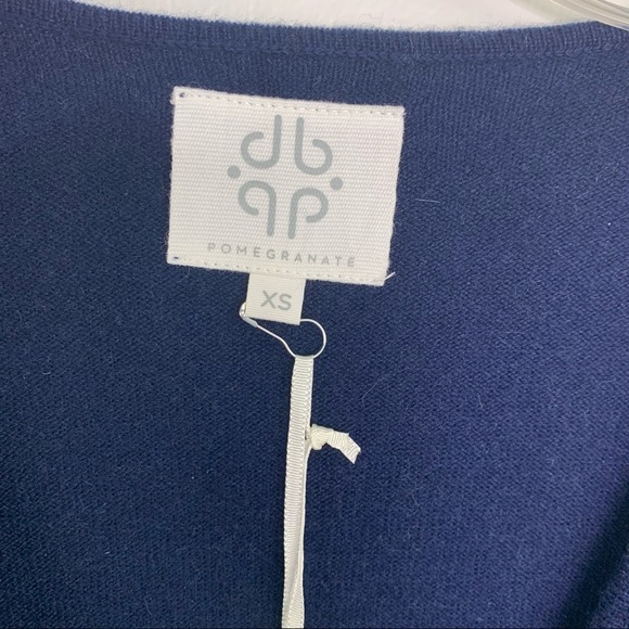 Pomegranate Inc. NWT wrap sweater Blue XS wool - Picture 4 of 7